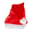 Weihnachtsmütze Nikolausmütze Santa Xmas Rot Schlicht Uni Mütze Nikolaus Santa