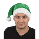 Weihnachtsmütze Nikolausmütze Plüsch Grün Mütze Dicker Stoff Nikolaus Santa