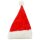 Weihnachtsmütze Nikolausmütze Rot Plüsch Mütze Santa Dicker Fellrand Soft Weich