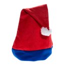 Weihnachtsmütze Nikolausmütze Santa Xmas Mütze Rot Blau Schlicht Nikolaus Neu