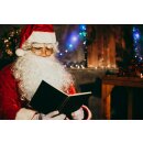 Weihnachtsmütze Nikolausmütze Santa Xmas Rot Schlicht 3 Weihnachtsmann Köpfe gestickt Leuchtend