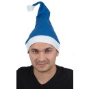Weihnachtsmütze Nikolausmütze Santa Christmas Mütze Blau Weiß Weihnachtsmarkt