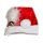 Haarspange Weihnachtsmütze Nikolausmütze Spange Santa Xmas Rot Glöckchen Mütze