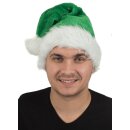 Weihnachtsmütze Nikolausmütze Plüsch Rand Grün Weihnachtsfeier