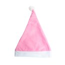 Weihnachtsmütze Nikolausmütze Pink Uni Schlicht Mütze