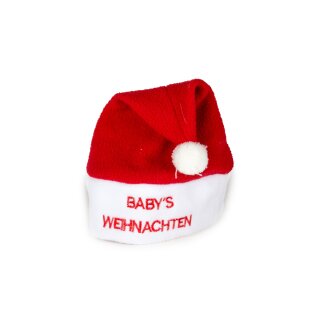 Weihnachtsmütze Nikolausmütze Baby Mütze Rot ( Babys Weihnachten ) Fleece Warm
