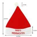 Weihnachtsmütze Nikolausmütze Baby Mütze...
