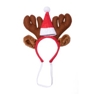 Weihnachtsmütze Hund Nikolausmütze mit Band für Hunde Katze Kleidung Haarreif